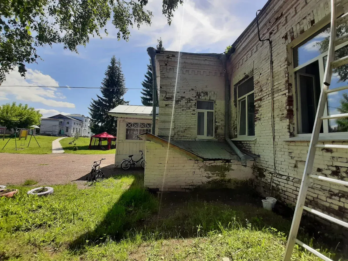 Ремонт здания в Охлебинино